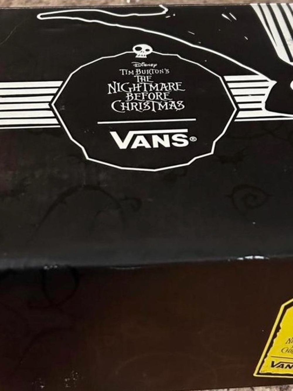 Vans Black & Purple High-Top Skate Sneakers with Halloween Graphic - Picture 4 of 6